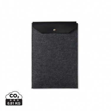 Logo trade promotional merchandise photo of: VINGA Albon GRS recycled felt 15" laptop sleeve