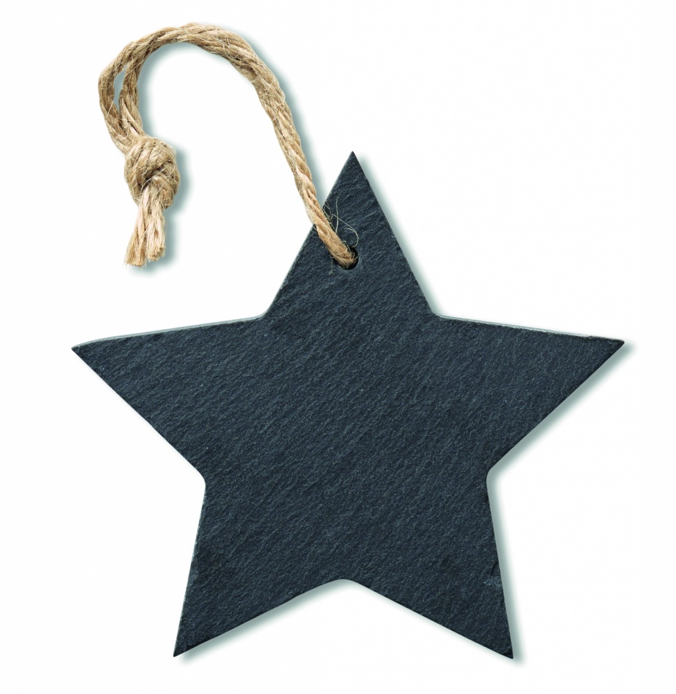 Logotrade promotional item picture of: Slate xmas hanger star