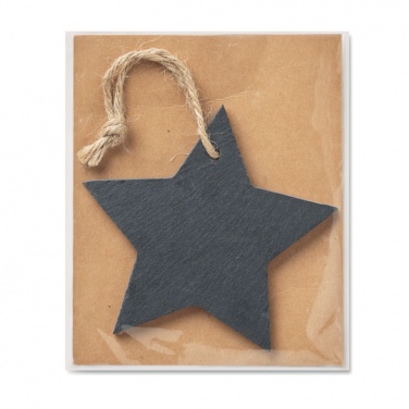 Logotrade advertising product picture of: Slate xmas hanger star