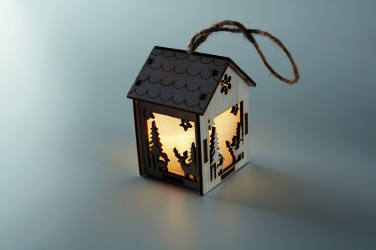 Logo trade promotional merchandise image of: MDF house with light