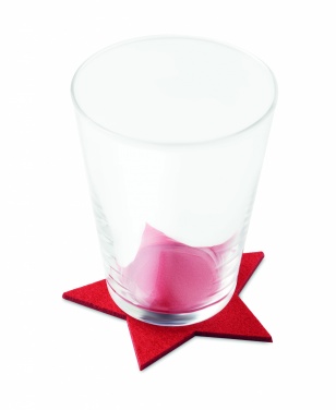 Logotrade promotional merchandise photo of: RPET 4 felt coaster set