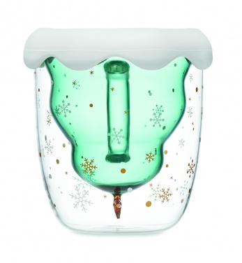 Logo trade promotional giveaways image of: Double wall borosilicate mug