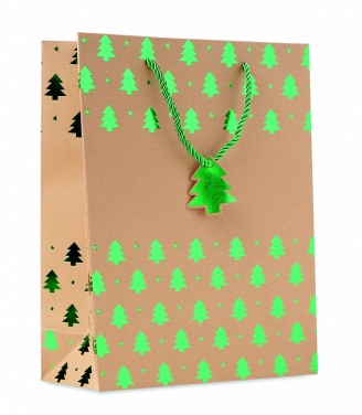 Logo trade promotional item photo of: Gift paper bag with pattern