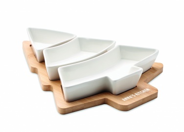Logo trade corporate gifts image of: Christmas tree serving tray