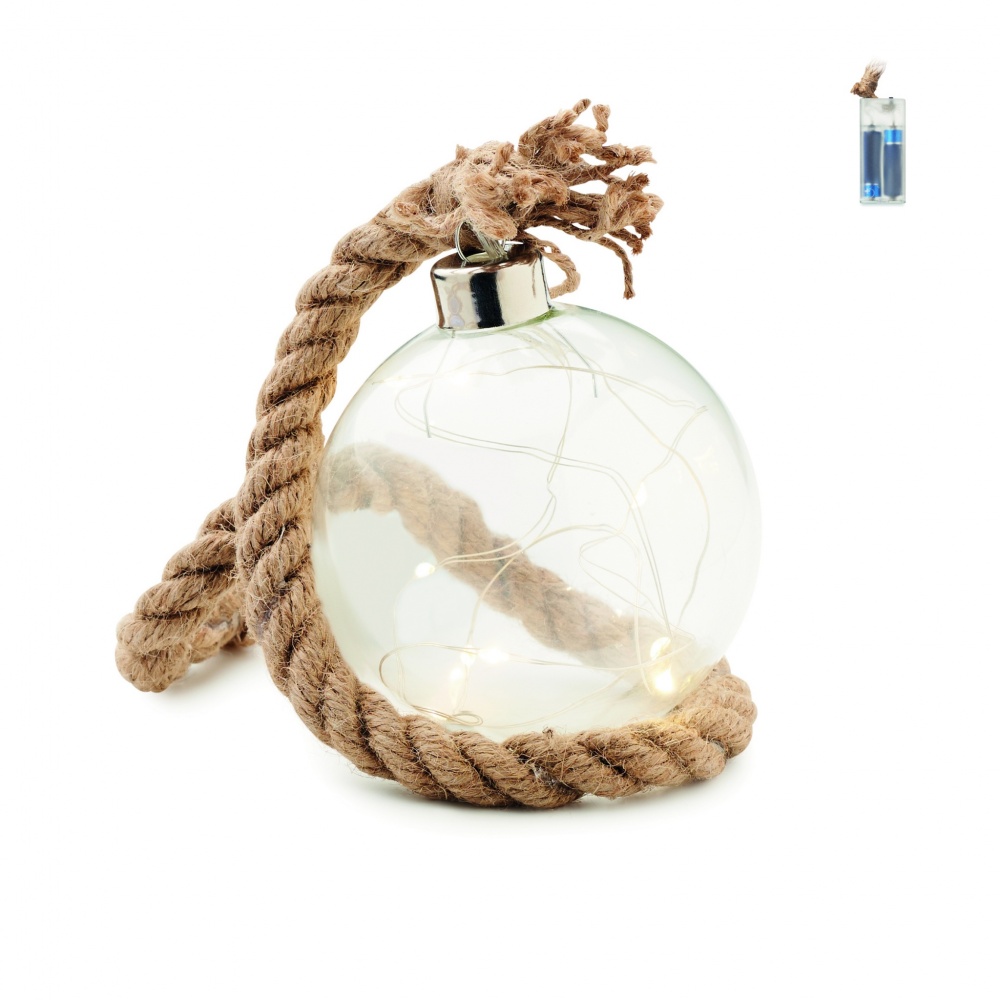 Logotrade promotional product image of: Glass bauble LED light