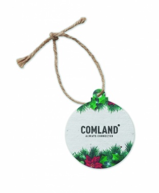 Logotrade promotional product picture of: Seed paper Xmas ornament