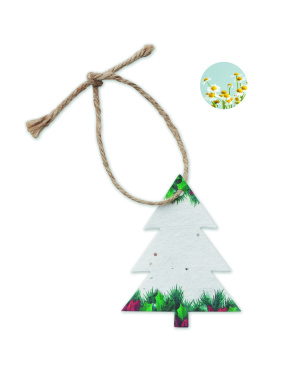 Logotrade promotional merchandise photo of: Seed paper Xmas ornament
