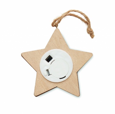 Logotrade corporate gift picture of: Wooden weed star with lights