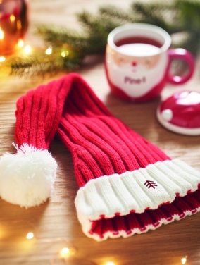 Logo trade promotional gifts image of: Long Christmas knitted beanie