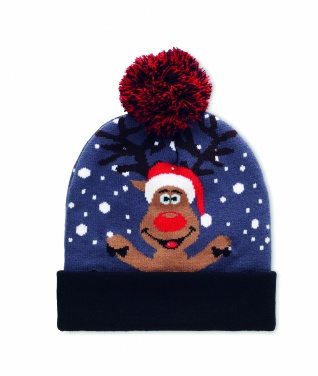 Logo trade promotional products picture of: Christmas knitted beanie LED