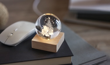 Logo trade promotional giveaways picture of: Christmas LED crystal ball