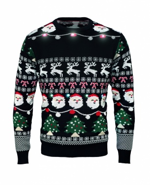 Logo trade promotional gift photo of: Christmas LED sweater L/XL