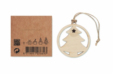 Logotrade promotional gift picture of: Wooden tree shape hanger