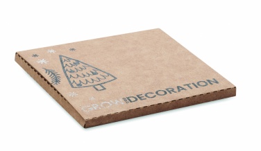 Logo trade corporate gifts picture of: Wooden bauble shape hanger