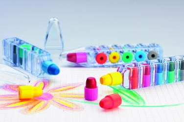 Logotrade promotional product picture of: Set of 6 wax crayons