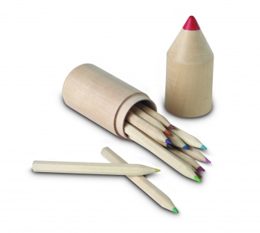 Logo trade advertising products picture of: 12 pencils in wooden box