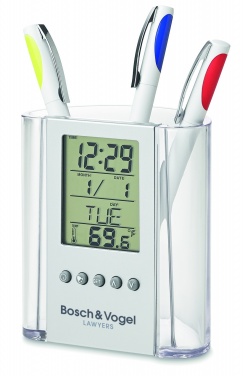 Logo trade promotional giveaways picture of: Pen holder with calendar