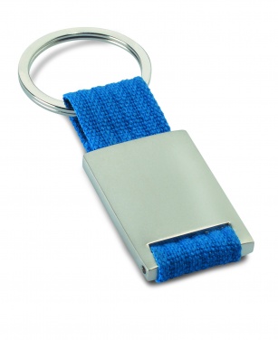 Logo trade promotional merchandise photo of: Metal rectangular key ring Espoo