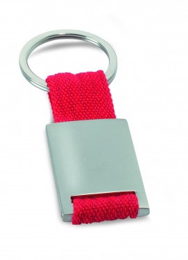 Logo trade promotional giveaways image of: Metal rectangular key ring Espoo