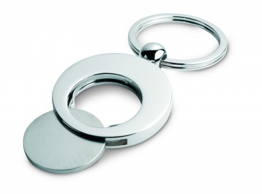 Logo trade promotional product photo of: Metal key ring with token Tampere