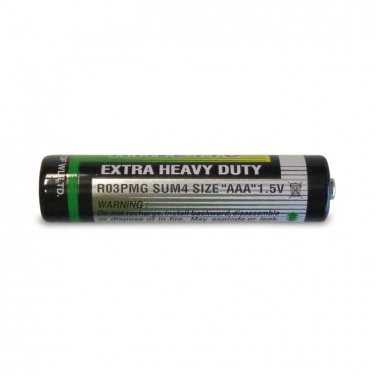 Logo trade promotional merchandise image of: Battery type UM4 (AAA)