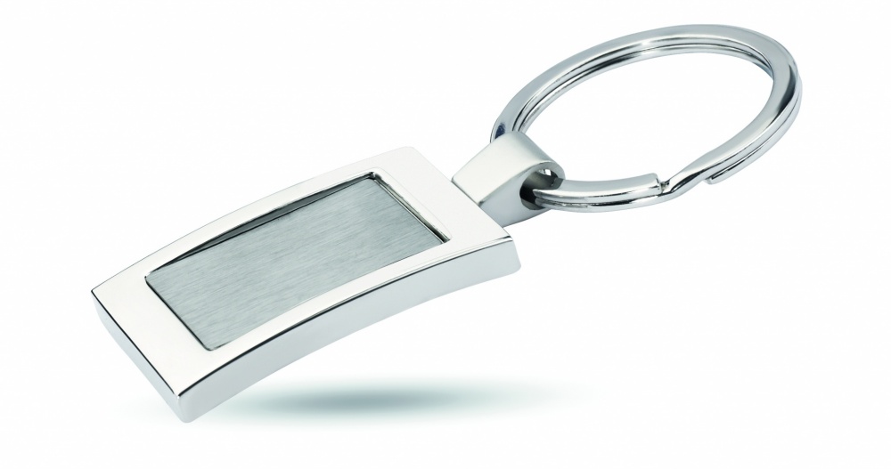 Logo trade corporate gifts image of: Metal key ring Turku
