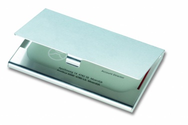 Logo trade promotional items picture of: Aluminium business card holder