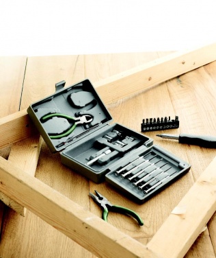 Logotrade promotional gift picture of: Foldable 25 piece tool set