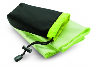 Logo trade promotional merchandise picture of: Sport towel in nylon pouch