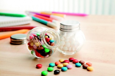 Logo trade promotional products image of: Chocolates in glass holder