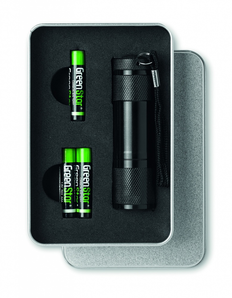Logotrade promotional gifts photo of: LED torch in tin box