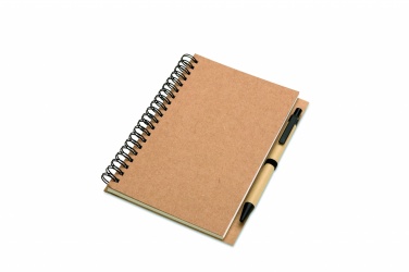 Logo trade business gifts image of: B6 Recycled notebook with pen