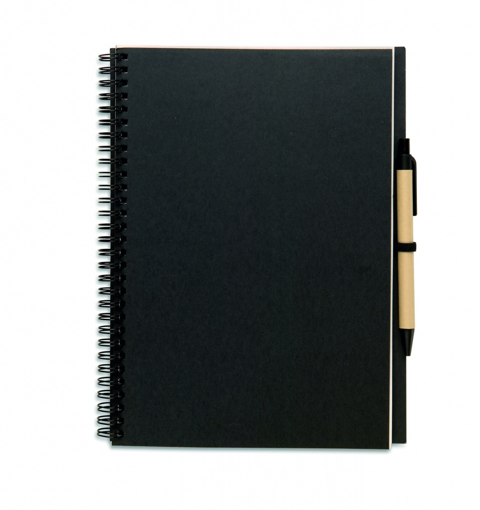 Logotrade advertising product image of: Recycled notebook with pen