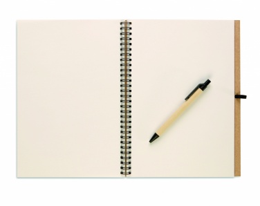 Logotrade promotional merchandise photo of: Recycled notebook with pen