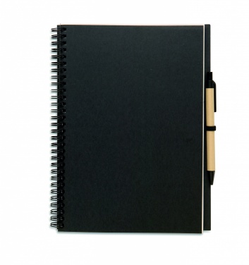 Logo trade business gifts image of: Recycled notebook with pen