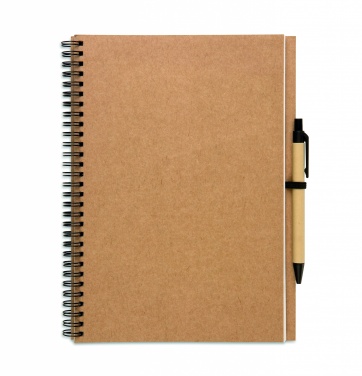 Logotrade advertising products photo of: Recycled notebook with pen