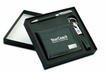 Logo trade promotional gifts picture of: Ball pen key ring and wallet Lappeenranta