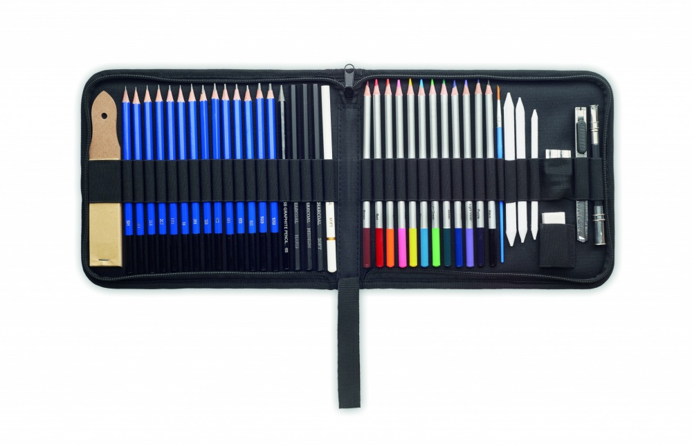 Logotrade business gift image of: 40 piece art set in case