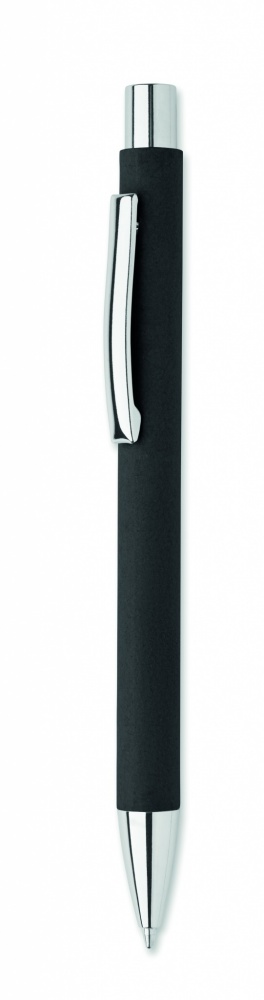 Logo trade promotional giveaway photo of: Recycled paper push ball pen