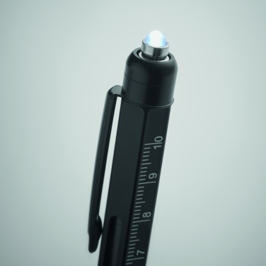 Logo trade promotional gifts image of: Spirit level pen with ruler
