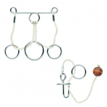 Logotrade promotional product image of: Set of 2 metal brain teasers