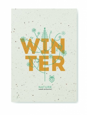 Logotrade promotional items photo of: A5 seed paper cover notebook
