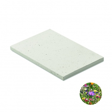 Logo trade promotional gift photo of: A5 seed paper cover notebook