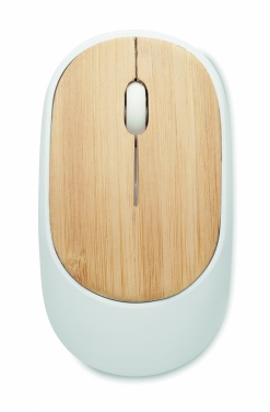 Logo trade promotional gifts picture of: Wireless mouse in bamboo
