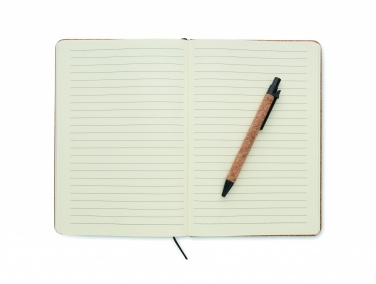 Logo trade promotional merchandise image of: A5 portfolio in cork