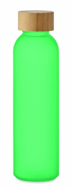 Logo trade advertising products image of: Frosted glass bottle 500ml