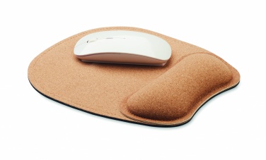 Logo trade business gifts image of: Ergonomic cork mouse mat