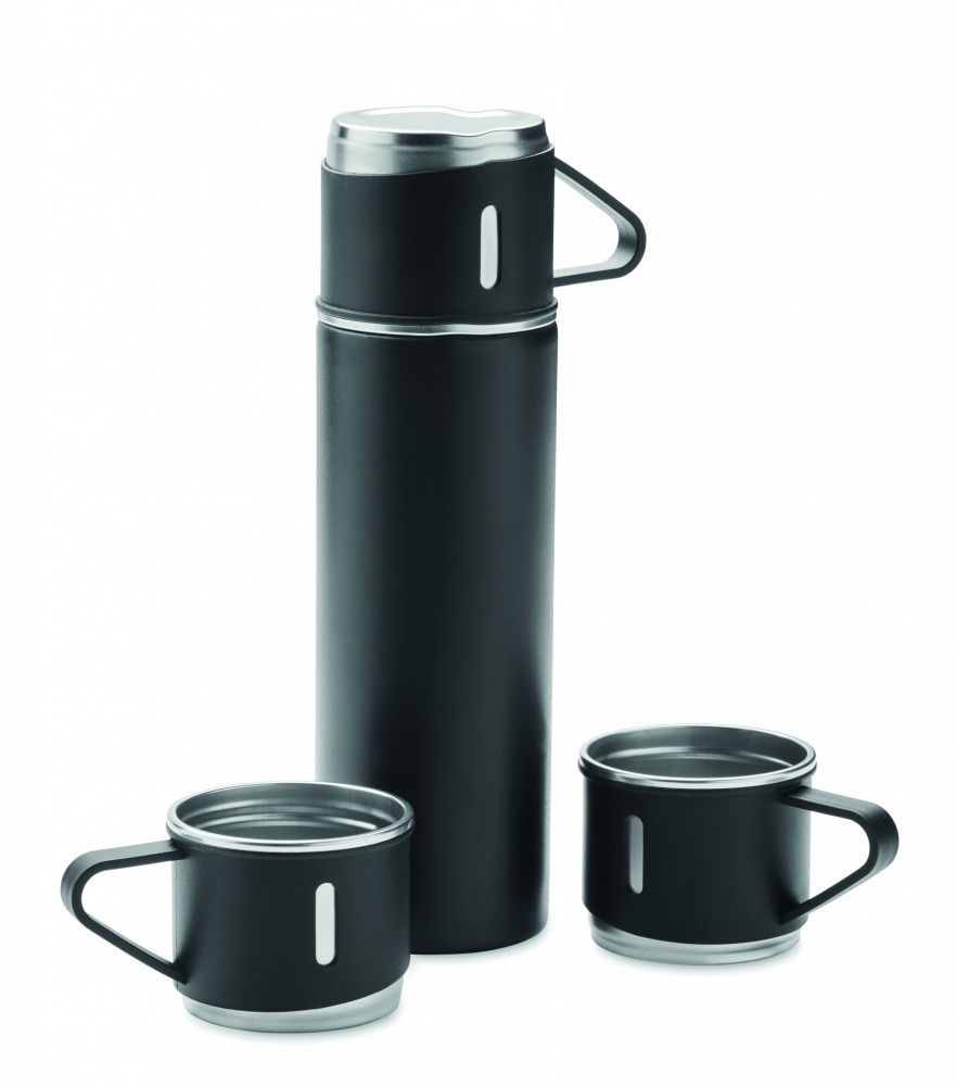 Logo trade promotional gifts image of: Double wall bottle and cup set