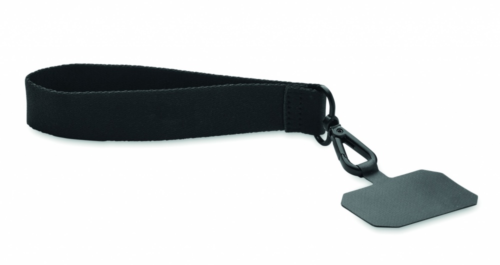 Logo trade business gift photo of: Polyester phone wrist strap