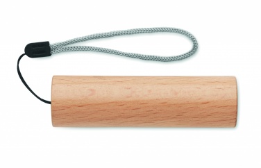 Logo trade corporate gift photo of: Beech wood rechargeable torch